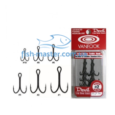 Vanfook hooks triple DT-38B Zero Black # 06  