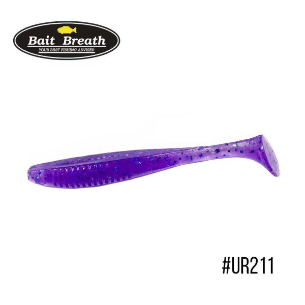 Bait Breath E.T.Shad 4.3" (6 pcs/pack) #Ur211 Electric Blue Shad