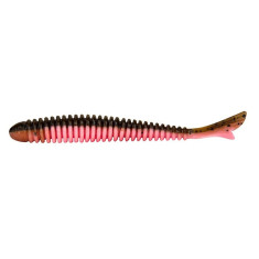 Силикон Bait Breath U30 Fish Tail Ringer 3.5"(7шт/упак.)#937 Greenpumpkin/pink