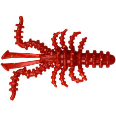 Silicone Bait Breath Saltwater Mosya 2" (10pcs / pack) #S117 Red／Gold