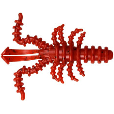 Silicone Bait Breath Saltwater Mosya 2" (10pcs / pack) #S801 Red／seed