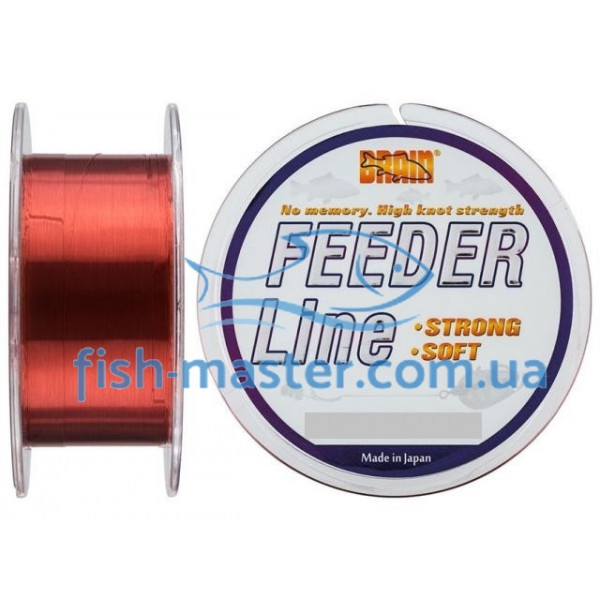 Леска Brain Feeder 300 m 0,223 mm #1.7, 4.3 kg, 9.5 lb, ц.: copper