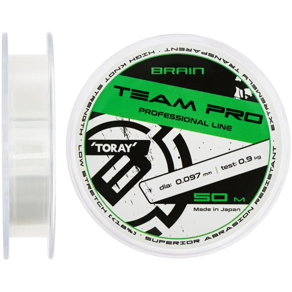 Леска Brain Team Pro 50m (clear) 0.214mm 4.4kg