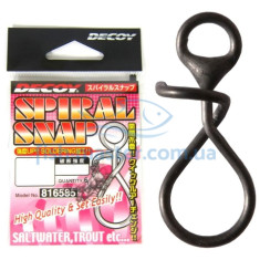 Застежка Decoy Spiral Snap 0, 10lb, 6 шт