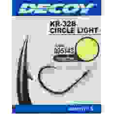 Крючок Decoy KR-32 Circle Light Black Nickeled #3/0, 5 шт.