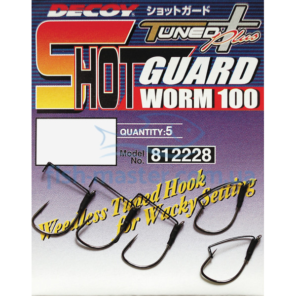 Крючок Decoy Shot Guard Worm 100 3, 5шт