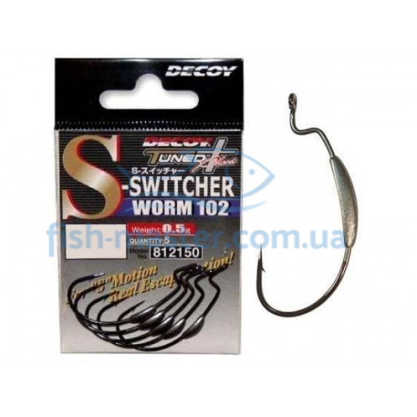 Крючок Decoy Worm 102 S-Switcher 4/0, 4шт