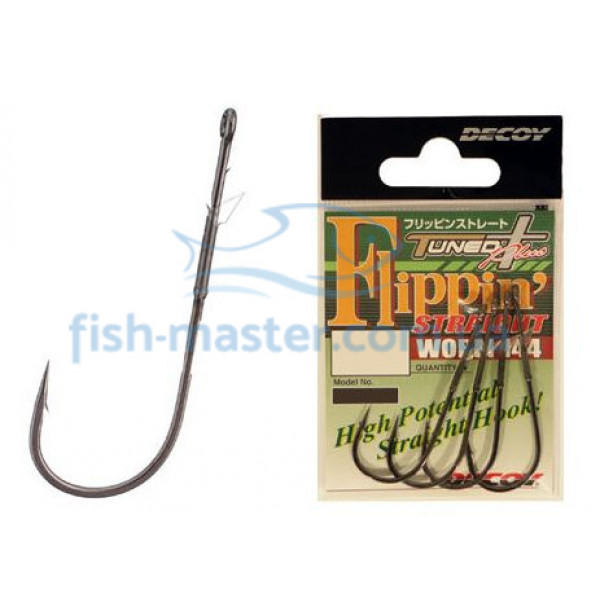 Крючок Decoy Worm 144 Flippin Straight 1/0, 5 шт