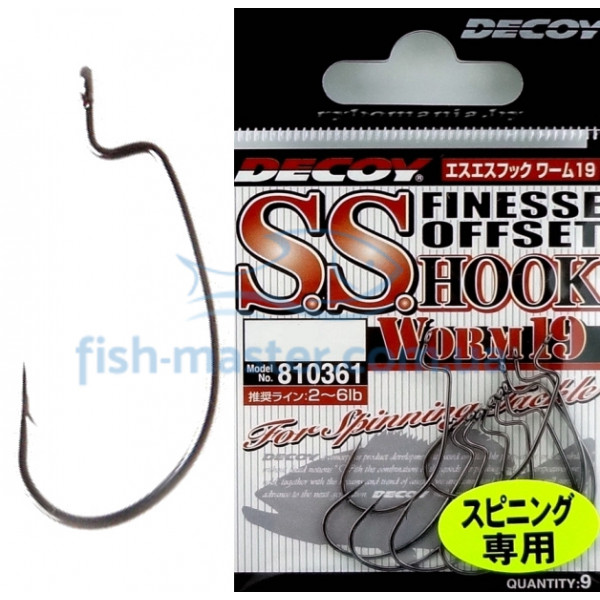 Крючок Decoy Worm 19 S.S. Hook 3, 9шт