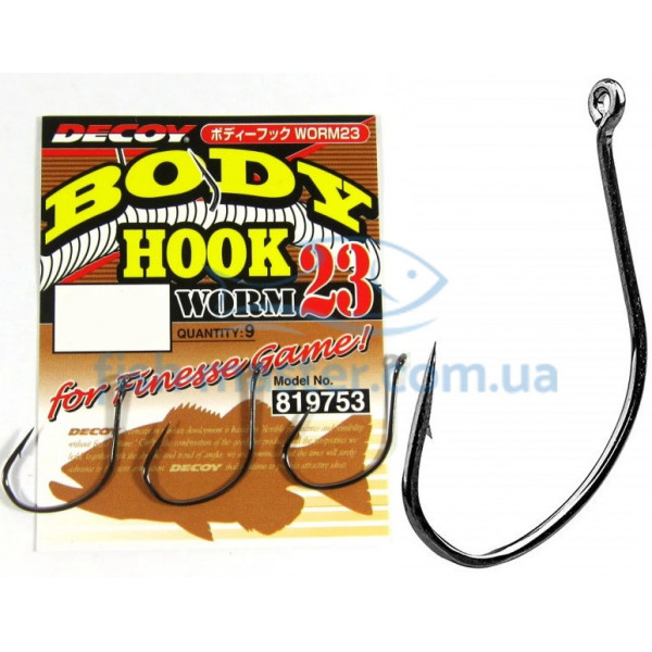 Гачок Decoy Worm23 Body Hook #6 (9 шт/уп)