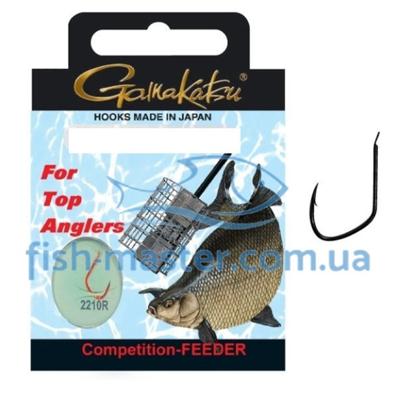Крючок Gamakatsu BKS-2210R Bream Feeder 100cm Red #12 10шт 0.18mm