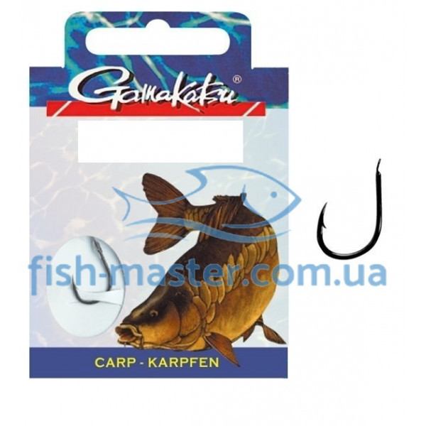 Гачок Gamakatsu BKS-3510F Carp 60cm Black # 2 10шт 0.30mm