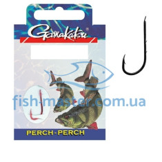 Crochet hook Gamakatsu BKS-5260R Perch 50cm Red # 10 10pcs 0.18mm