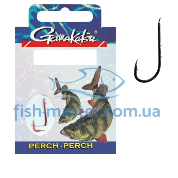 Крючок Gamakatsu BKS-5260R Perch 50cm Red #8 10шт 0.20mm