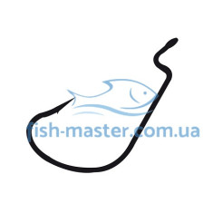 Offset hook Gamakatsu Worm 324 Black # 8/0 5pcs