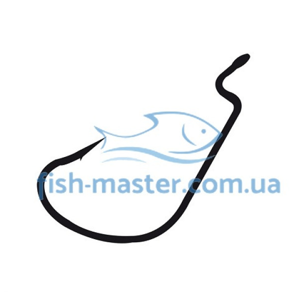 Крючок Gamakatsu офсетный Worm 324 Black #8/0 5шт