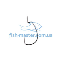 Offset hook Gamakatsu Worm 330 Black # 1/0 6pcs