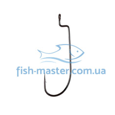 Offset hook Gamakatsu Worm 34 Black # 6/0 4pcs