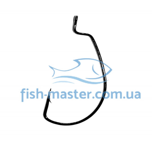 Крючок Gamakatsu Worm Offset EWG NS Black № 4 6шт