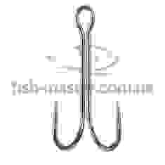 Крючок Gamakatsu двойник Double 22 Long Shank Black #1 6шт