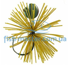 Hook Gamakatsu Rubber Jig Wacky Head Green Pumpkin 3.5g 2pcs