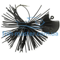 Hook Gamakatsu Rubber Jig Wacky Head Black 3.5g 2pcs