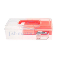 Box Meiho Noverty L red / clear