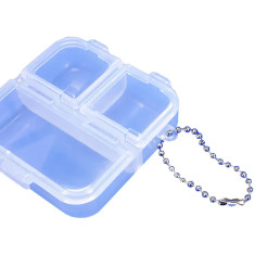 Box Meiho Square 3 case 66x66x18mm Clear