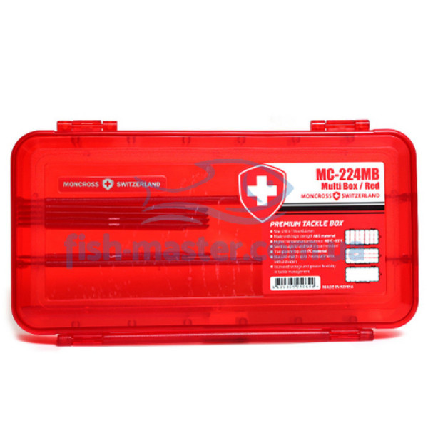 Коробка для приманок Moncross MC-224MB Red Коробка для приманок Moncross MC-224MB Red