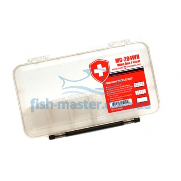 Коробка для приманок Moncross MC-204WB Clear Коробка для приманок Moncross MC-204WB Clear