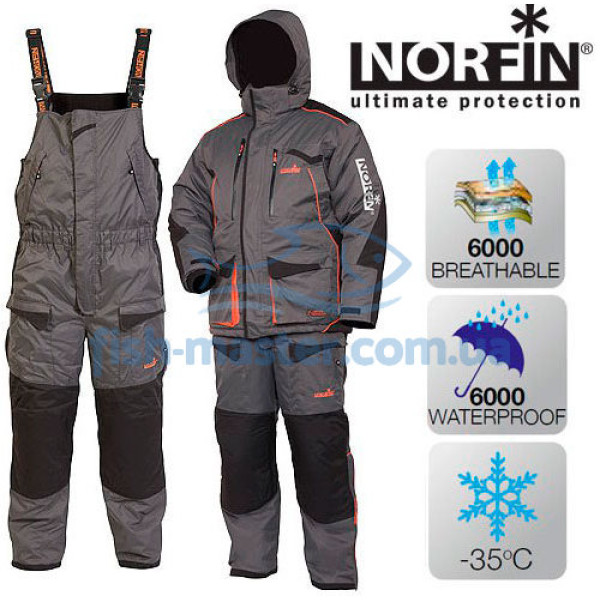 Зимний костюм Norfin Discovery Gray (-35°) XS Зимний костюм Norfin Discovery Gray (-35°) XS