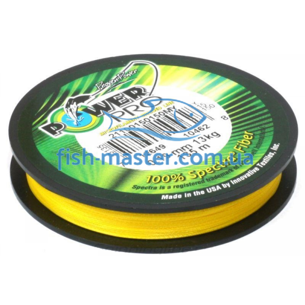 Шнур Power Pro (Hi-Vis Yellow) 135m 0.19mm 28.6lb/13.0kg