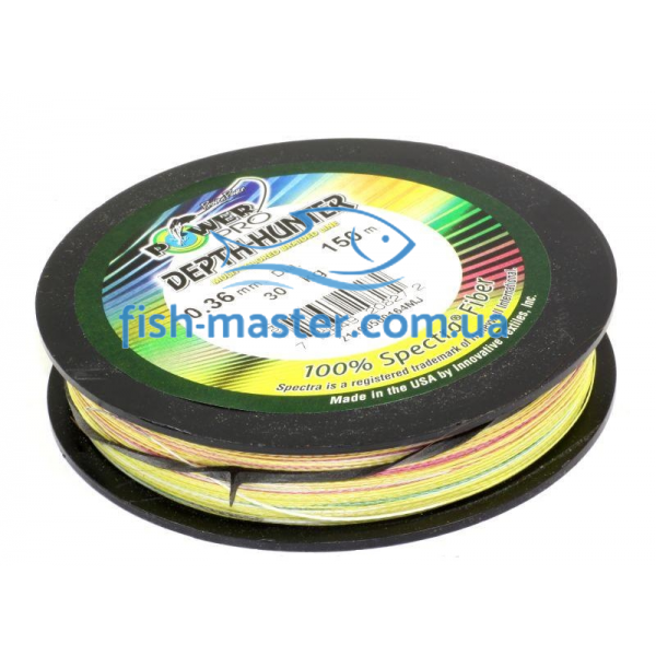 Шнур Power Pro 150m Depth-Hunter  Multi Color 0.15mm 9kg/20lb