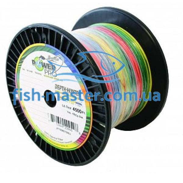 Шнур Power Pro 1600m Depth-Hunter Multi Color 0.13mm 8kg/18lb