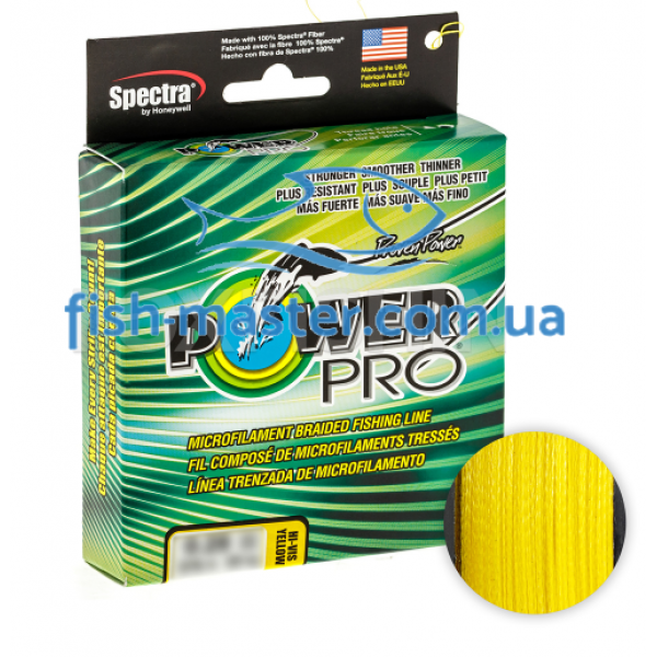 Шнур Power Pro 135m Hi-Vis Yellow 0.10mm 5kg/11lb