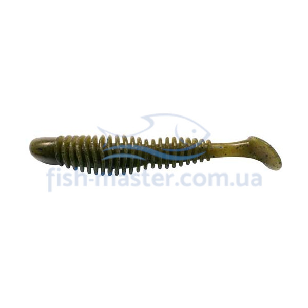 Силикон Reins Bubbring Shad 3" 002 Green Pumpkin 8шт