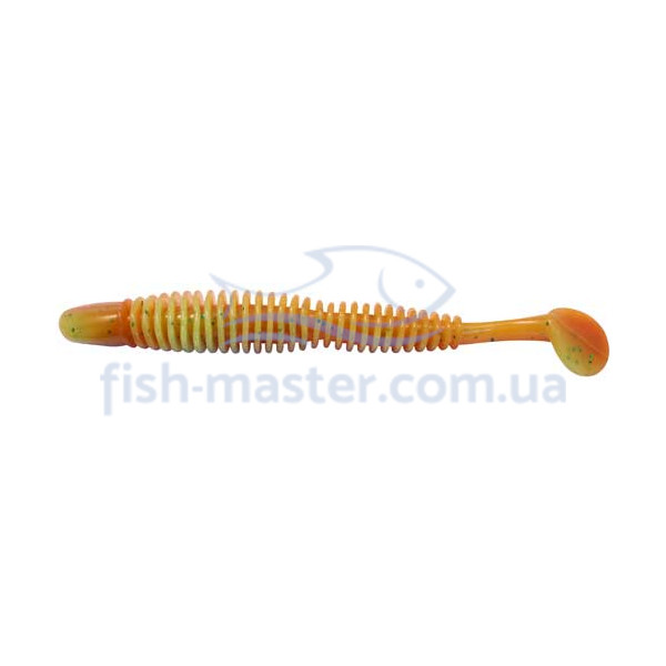 Силикон Reins Bubbring Shad 4" 308 Marble Chart Orange 8шт