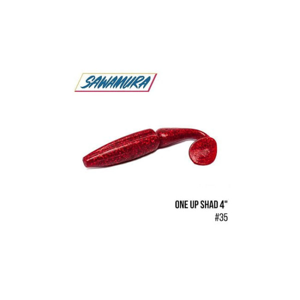 Силикон Sawamura One'Up Shad 4" (6шт/упак.)#035