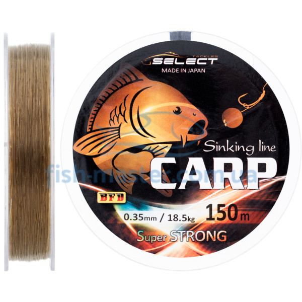 Леска Select Carp 0.34 green/brown, 18.5 kg 150m