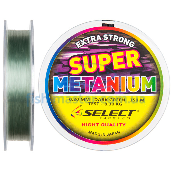 Леска Select Metanium 0.3 мм 8.3 кг темно-зеленая 150 м