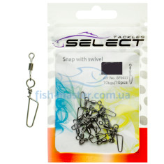 Вертлюжок с застежкой Select SF0037 size 6, 10 шт.