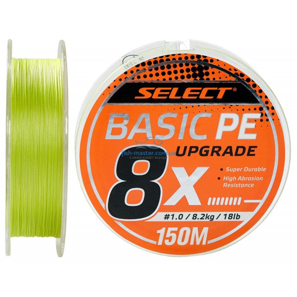 Шнур Select Basic PE 8x 150m (салат.) #1.2/0.16mm 20lb/9.3kg