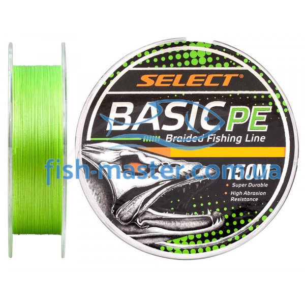 Шнур Select Basic PE 150m  light green 0.08mm 8LB/4kg