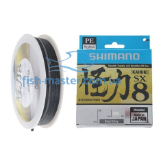 Lanyard Shimano Kairiki 8 150m 0.42mm 46.7kg Gray Lanyard Shimano Kairiki 8 150m 0.42mm 46.7kg Gray