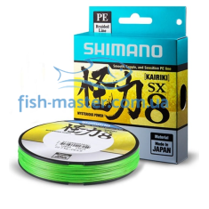 Шнур Shimano Kairiki 8 300m 0.16mm 10.3kg Mantis Green
