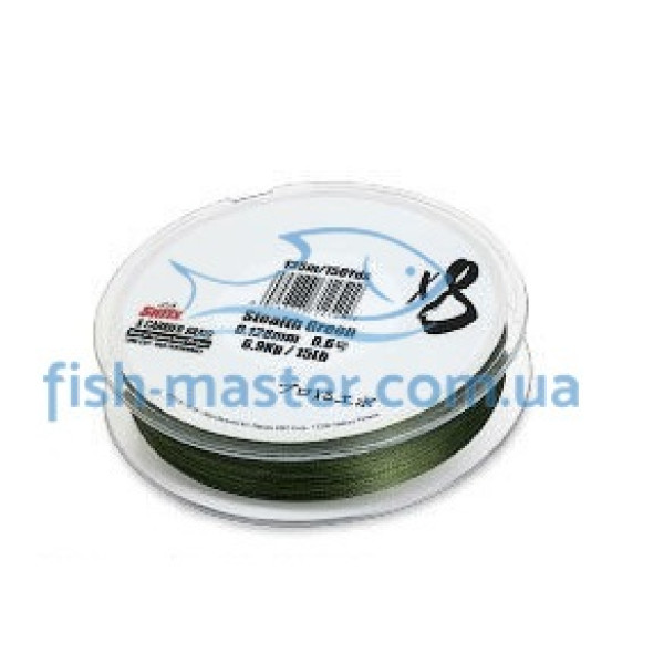 Шнур Sufix X8 150m 0.20mm 17.5kg/39lb stealth green