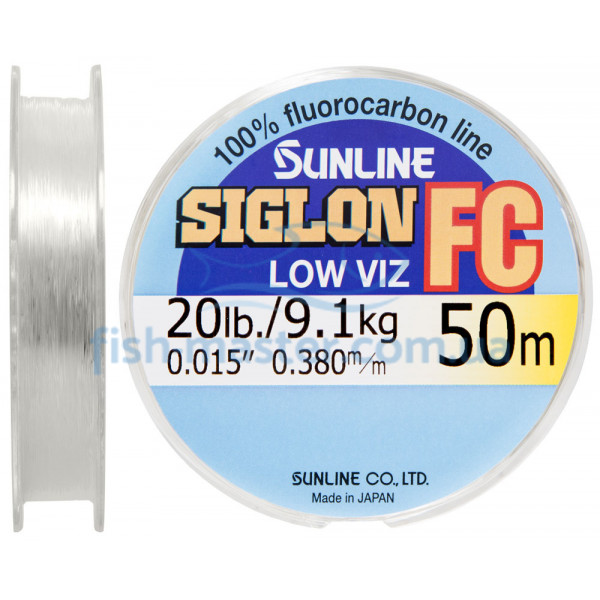 Флюорокарбон Sunline SIG-FC 50м 0.38мм 20lb/9.1кг поводковый