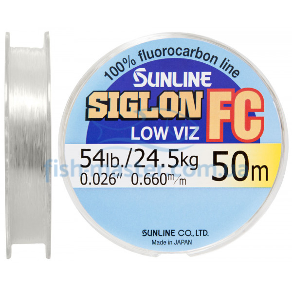 Флюорокарбон Sunline Siglon FC 50m 0.660mm 24.5kg поводковий