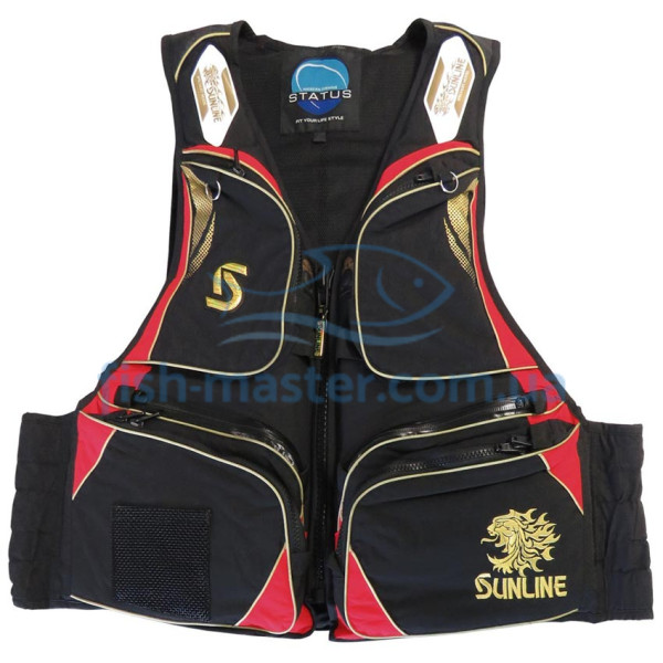 Жилет страховочный Sunline STL-210 BKXRD F red L