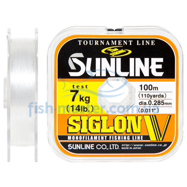 Леска Sunline Siglon V 100м #3/0.285мм 7кг
